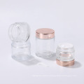 Wholesale empty 5ml 5g clear glass cosmetic jar for eye cream Eye Shadow lip balm